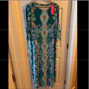 Lilly Pulitzer Seralina Long Sleeve UPF Maxi dress